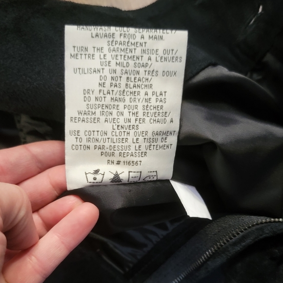 Leather Suede black bootcut pants - Picture 7 of 10